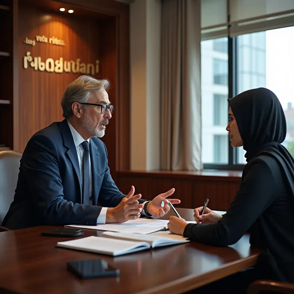 Strategic business meeting