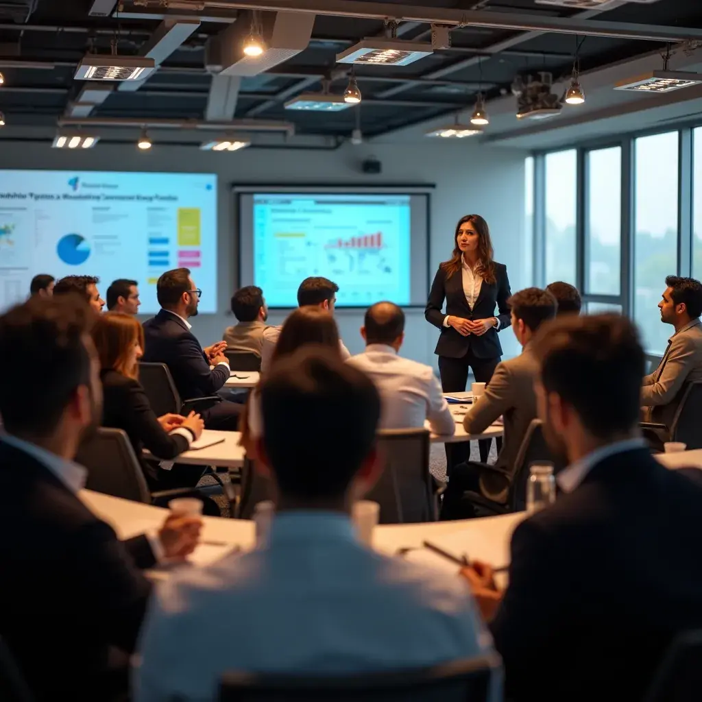 Modern office workspace