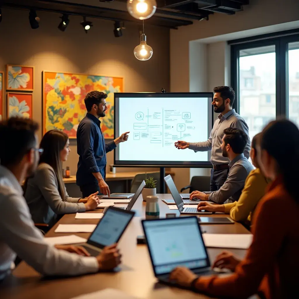 Professional team collaboration